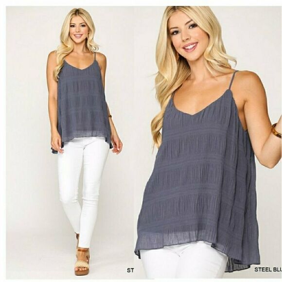 Breezy Boho Cami Tank Top - Picture 1 of 9